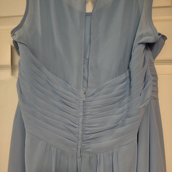 Brideside Bridesmaid Dress NWT size 20 unaltered Monica Sky Blue - Picture 2 of 7